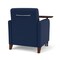 Lesro Siena Lounge Reception Guest Chair W/ Swivel Tablet, 27 in W 29.5 in L 32.5 in H SN1101 - alternate 3